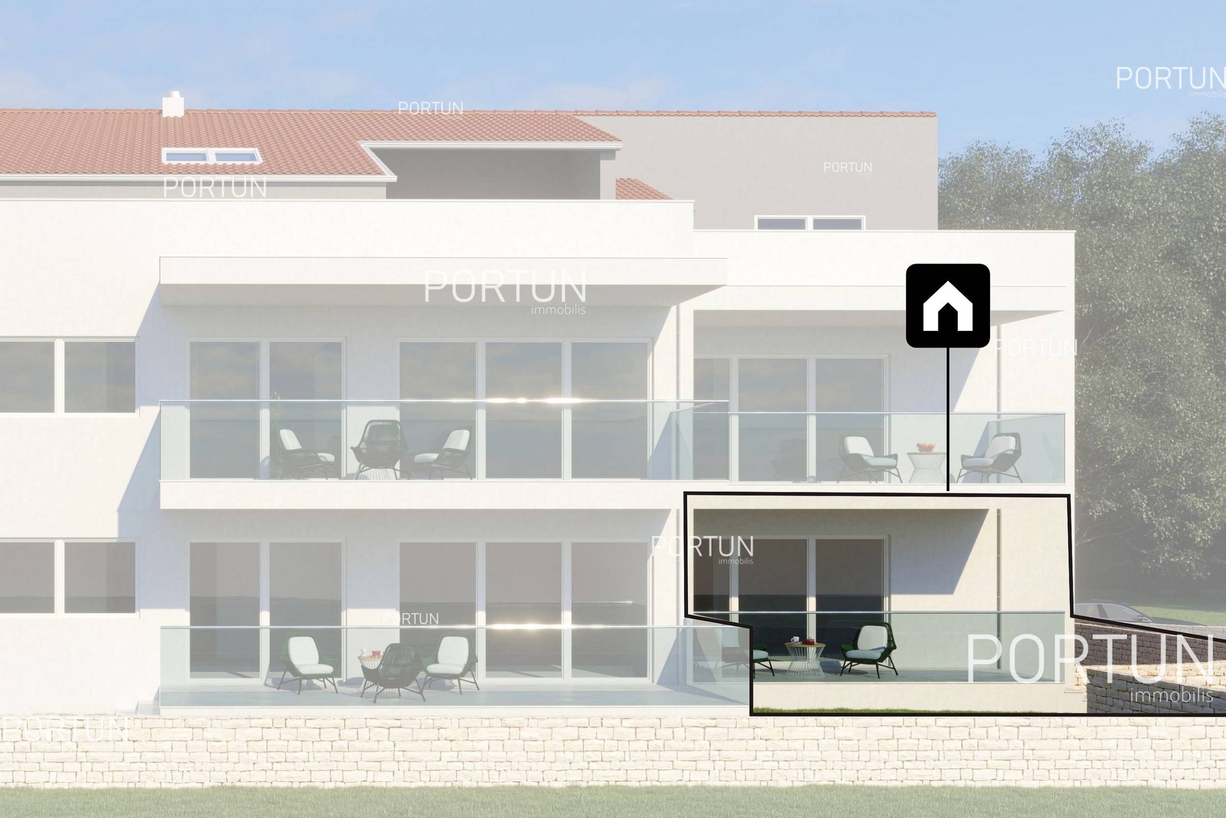 Moderne Wohnung mit Garten in Rovinj 2