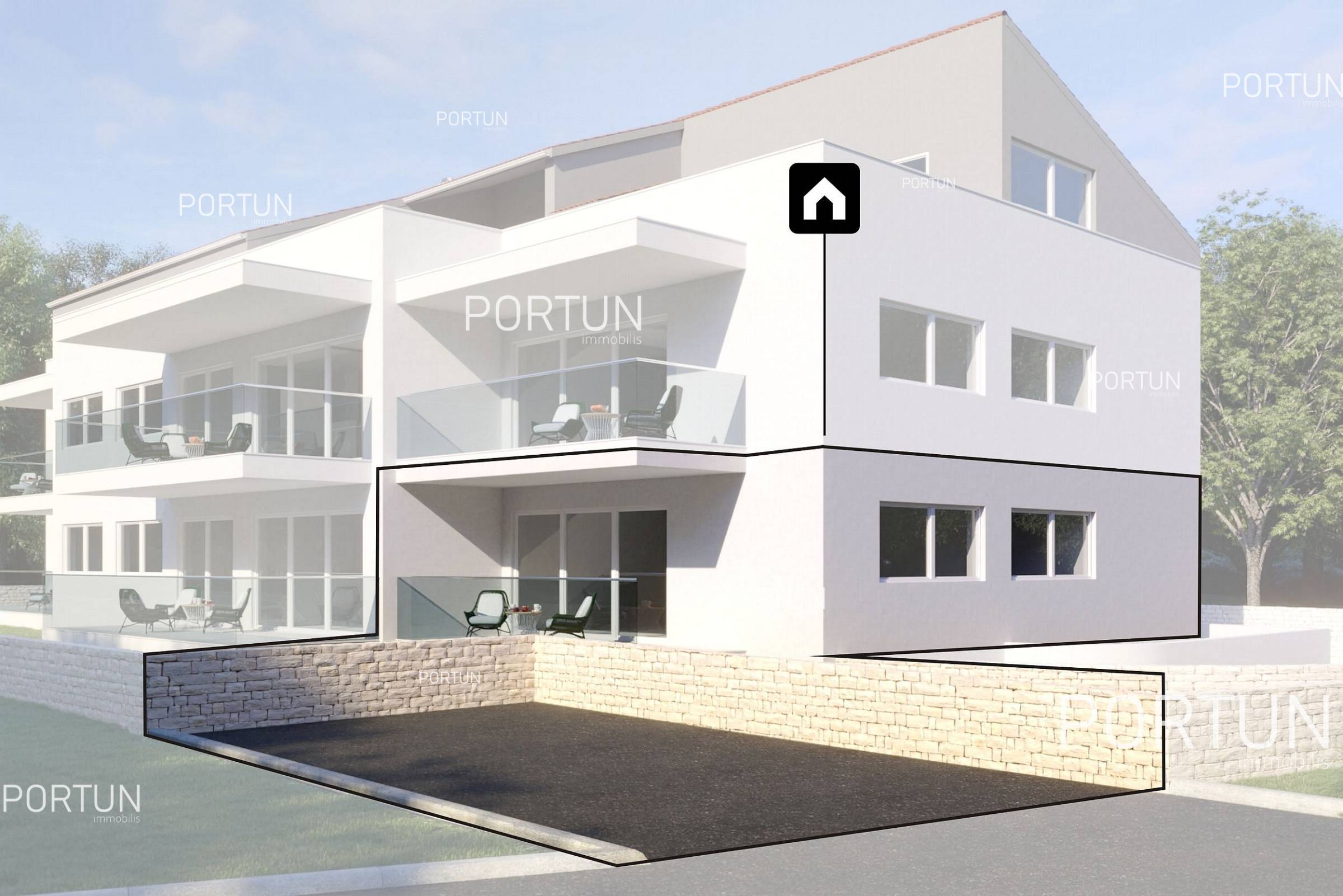 Moderne Wohnung mit Garten in Rovinj 3