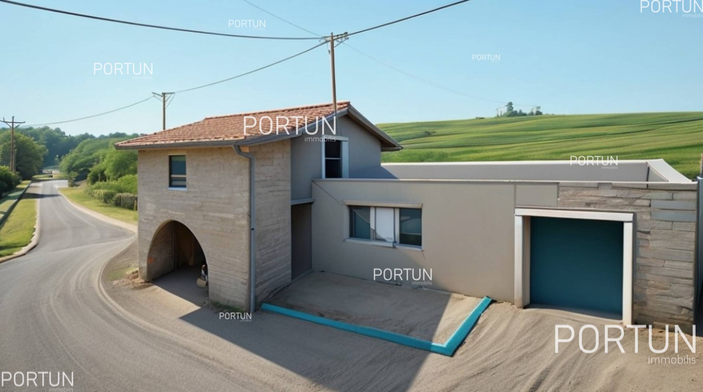 Mala Traba, kőházak	 5