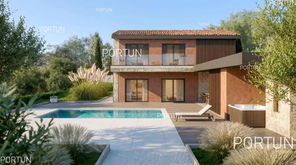 Well planned 2 bedroom house on a hill near Motovun 20928 01