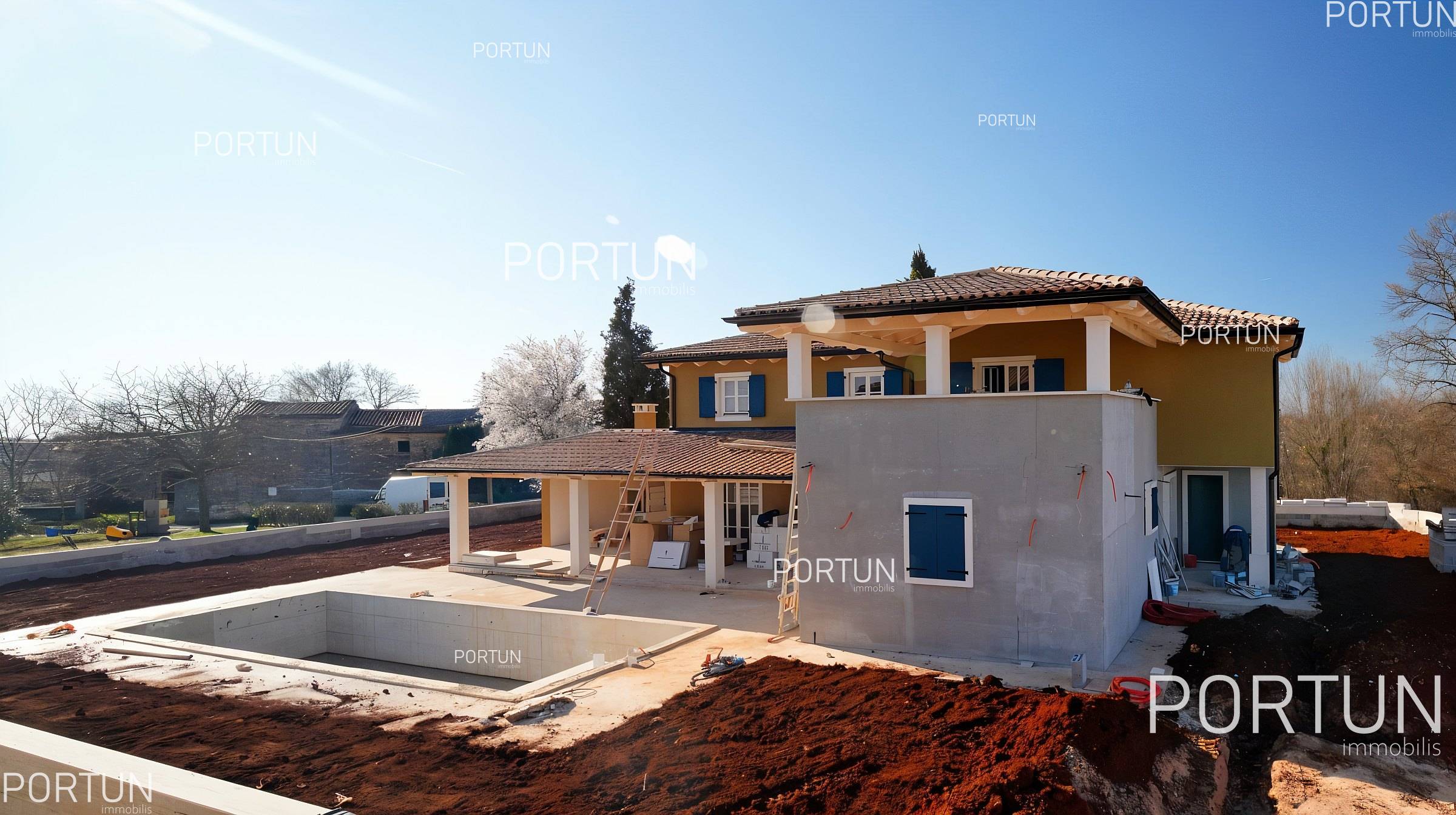 Kanfanar, house with pool	 2