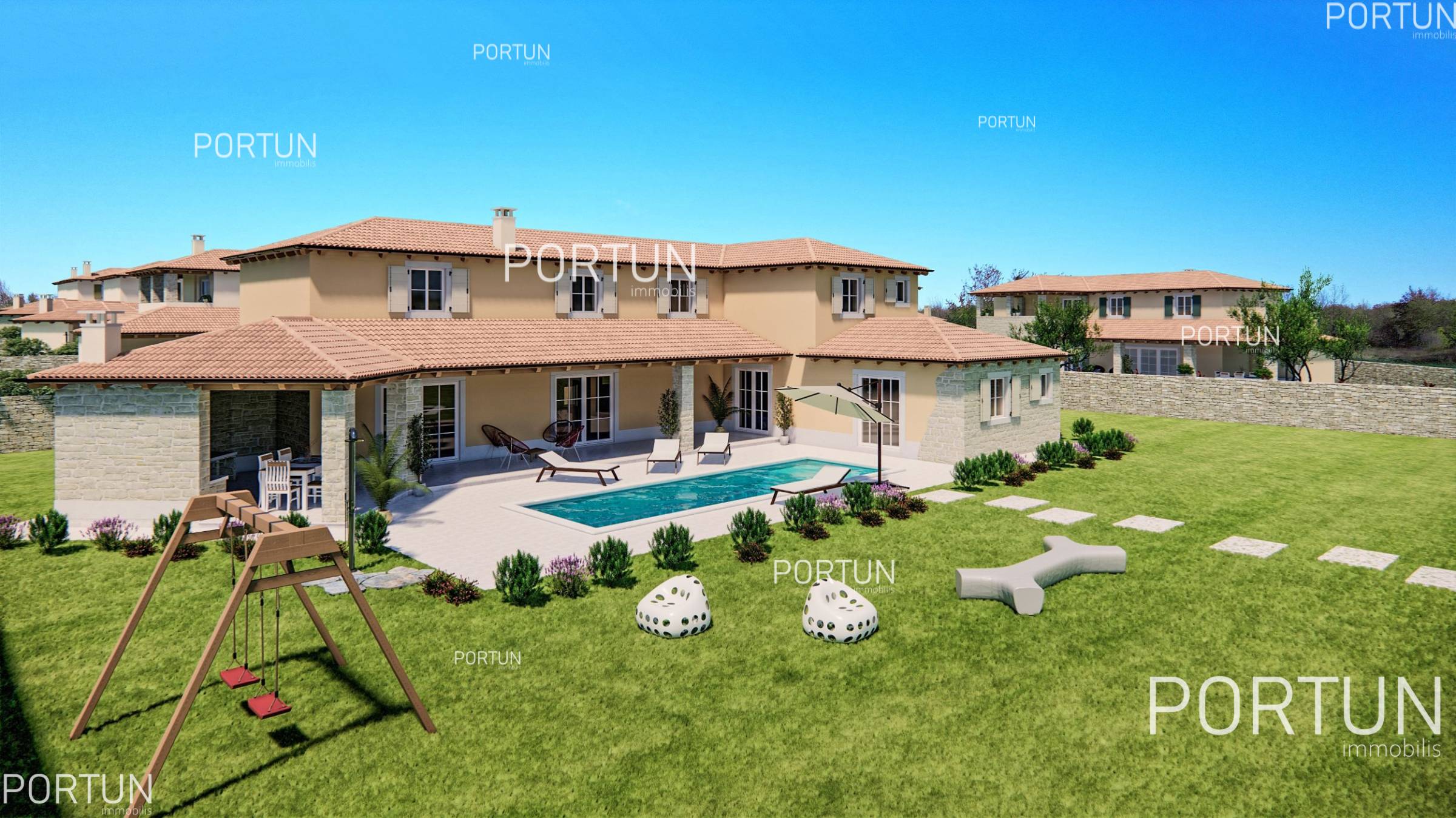 Villa in pietra poco distante da Svetvinčenat-Savincenti	 2
